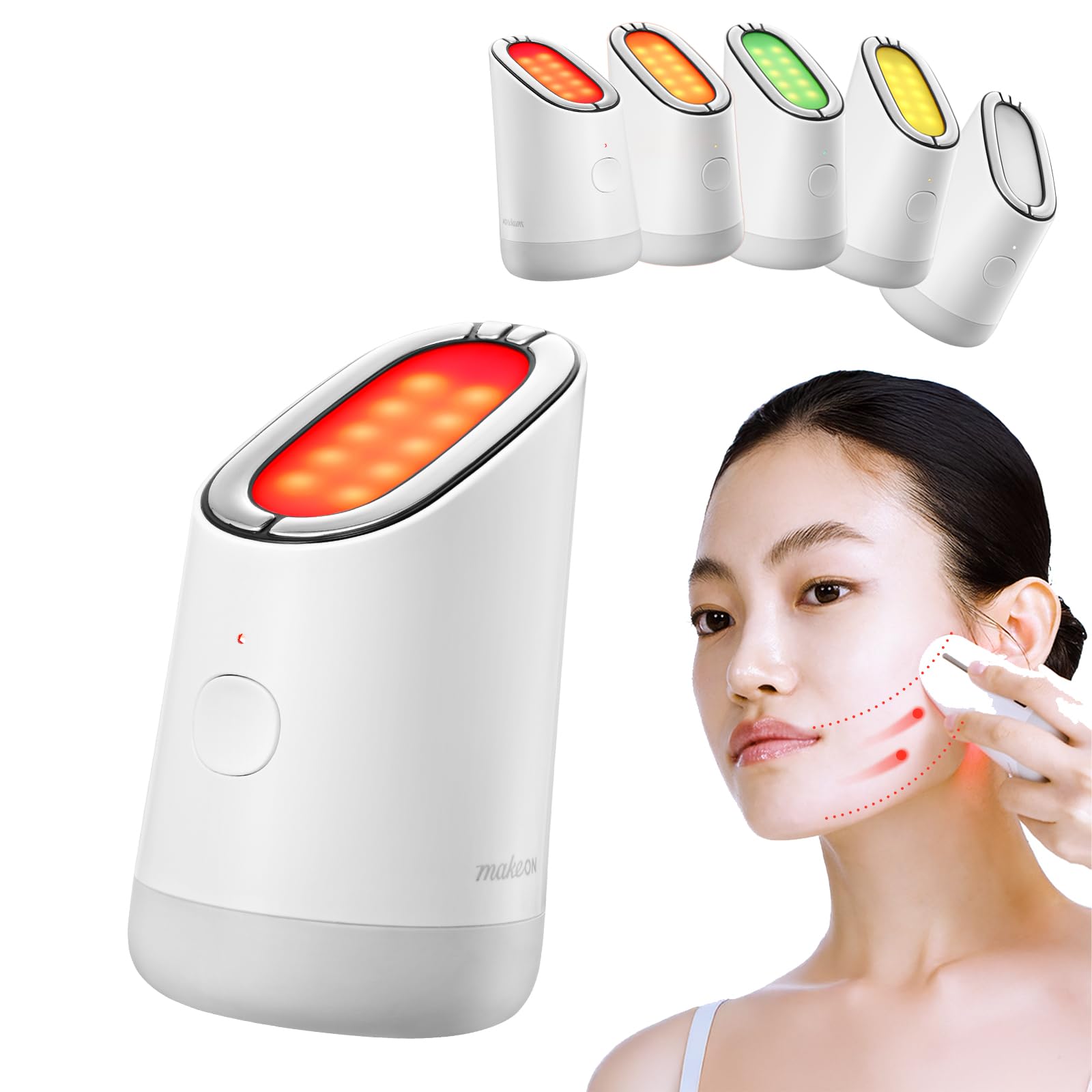 Amazon.com: MakeOn Skin Light Therapy III - 5 in 1 Massager, Real