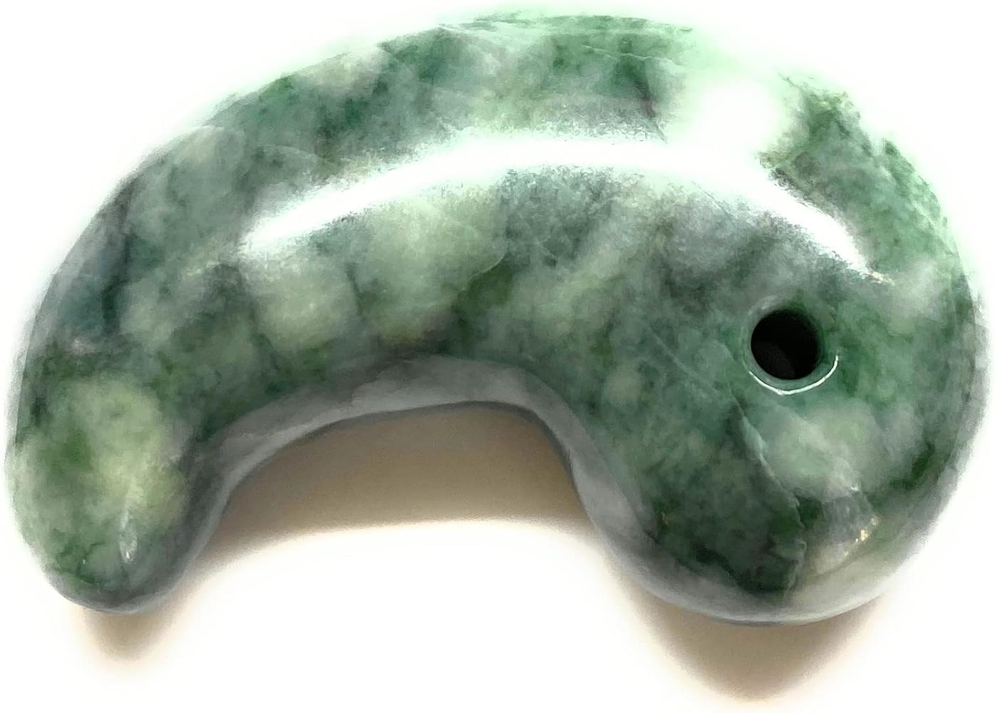 Amazon.co.jp: theory xyz 天然翡翠勾玉 大勾玉 糸魚川翡翠 極上級