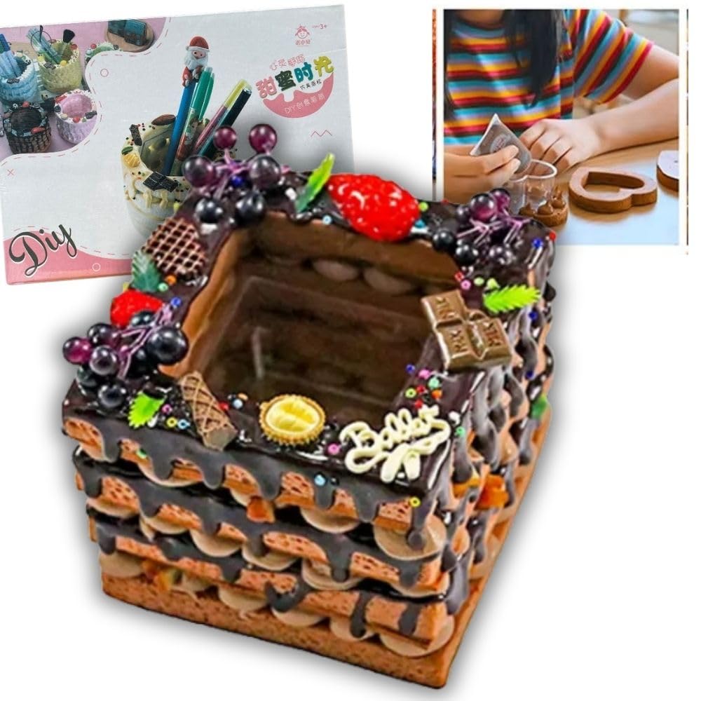 Amazon.co.jp: CLAFTLAB SAIL ケーキ型ペン立て ホイップデコ クリーム