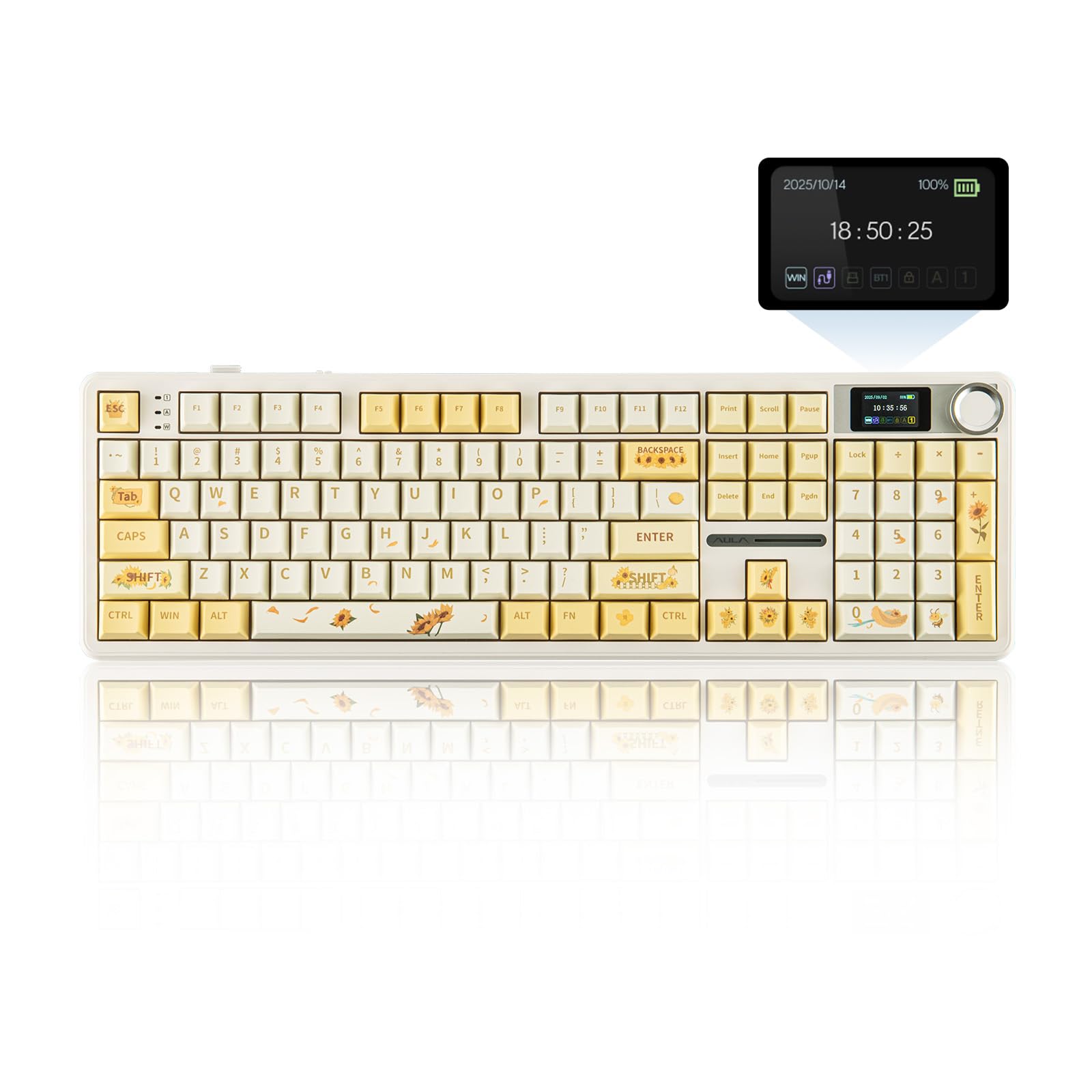 Amazon | EPOMAKER X Aula F108 PRO ワイヤレスゲーミングキーボード