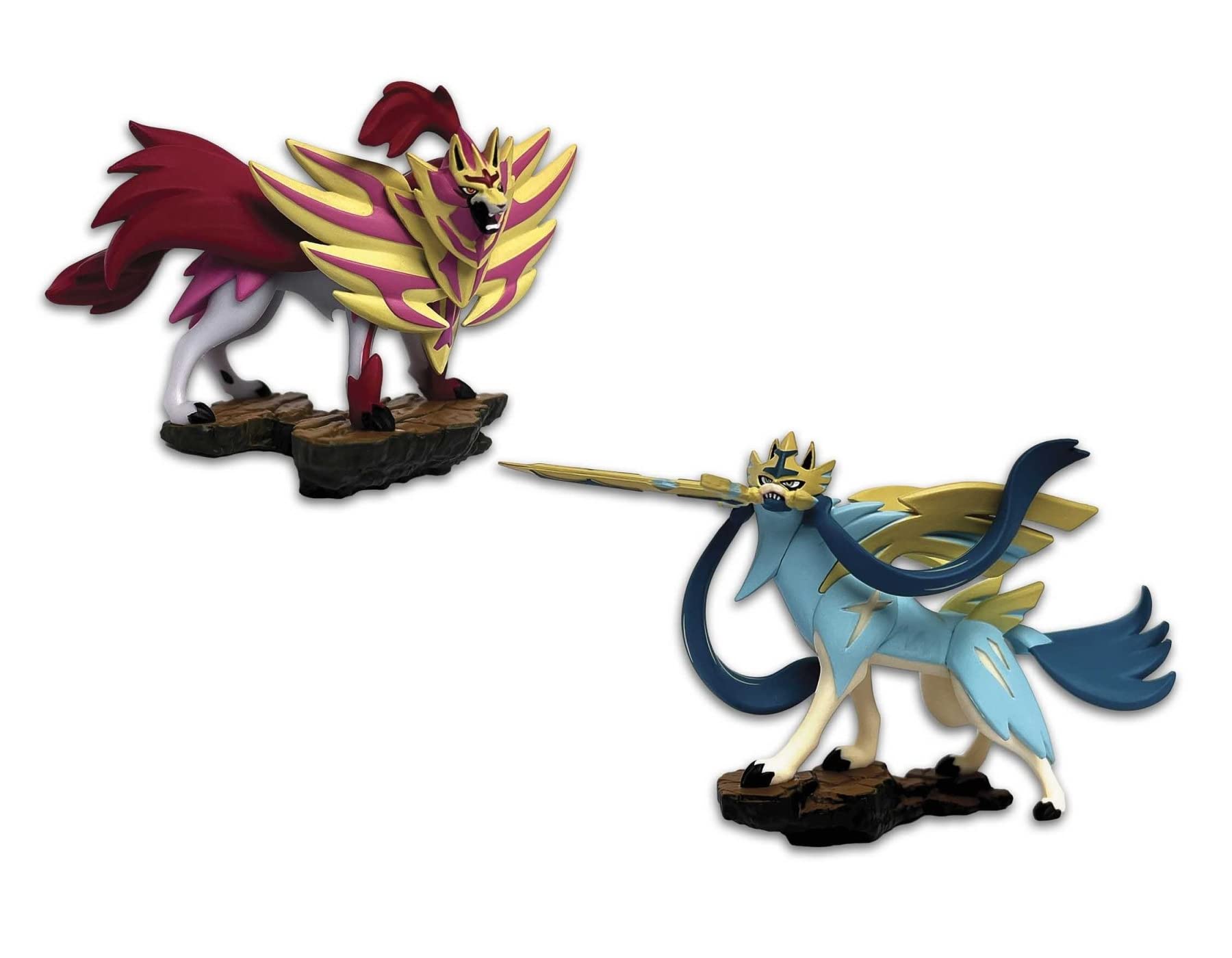 Pokemon TCG Shiny Zacian & Shiny Zamazenta Figures/Sculptures