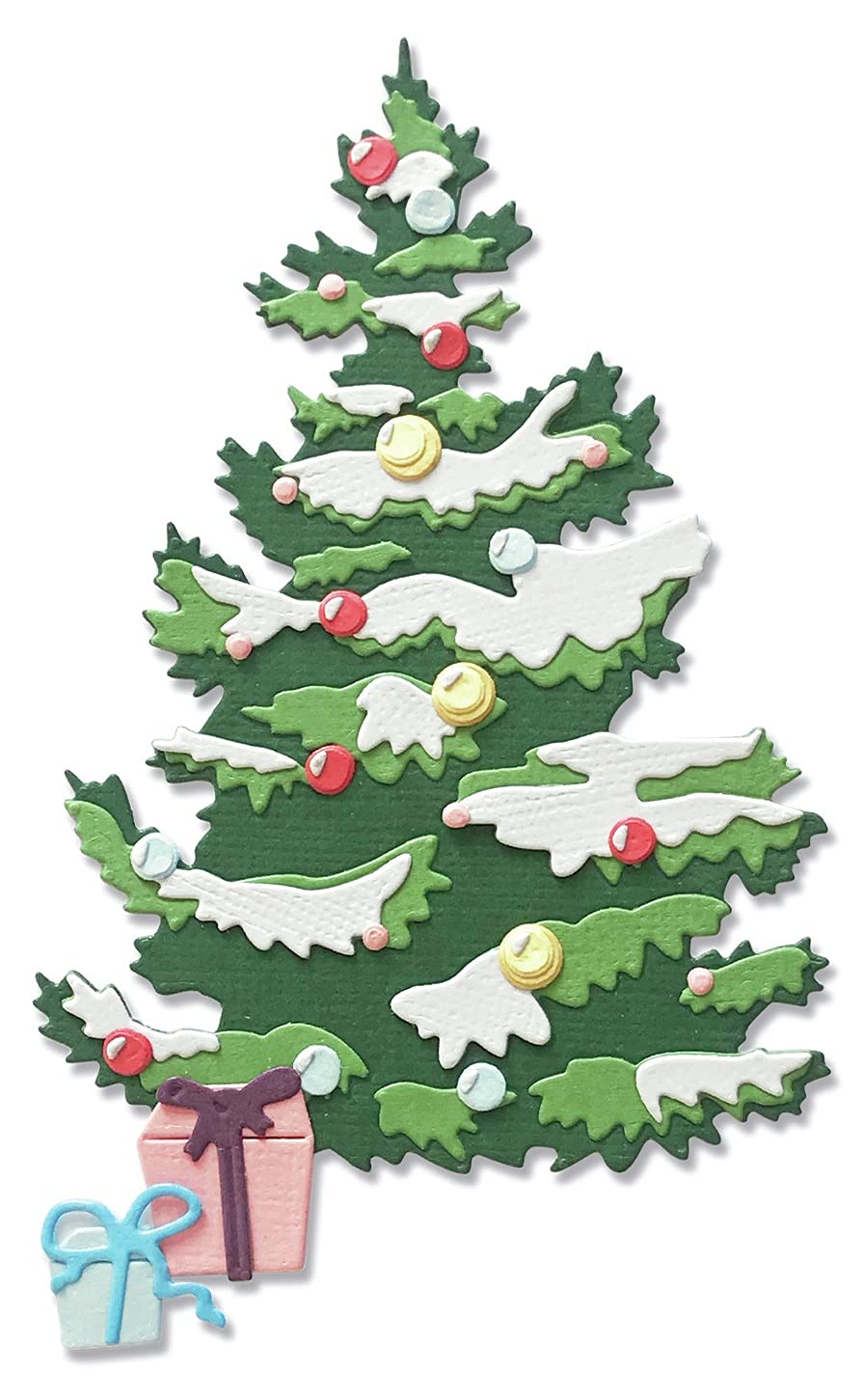 Amazon.com: Sizzix Thinlits Die Set 8PK - Layered Christmas Tree