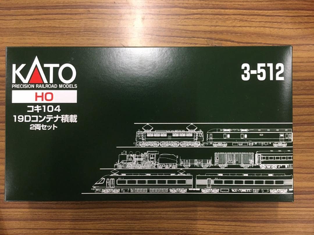 KATO HO 3-512 コキ104 19Dコンテナ積載 4両 KATO HO 3-512 コキ104