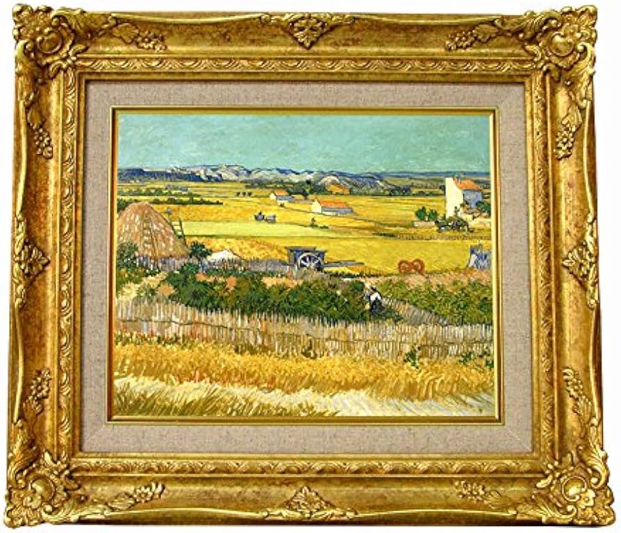 Amazon.co.jp: 世界の名画 ゴッホ ラ・クローの収穫風景 ジクレー
