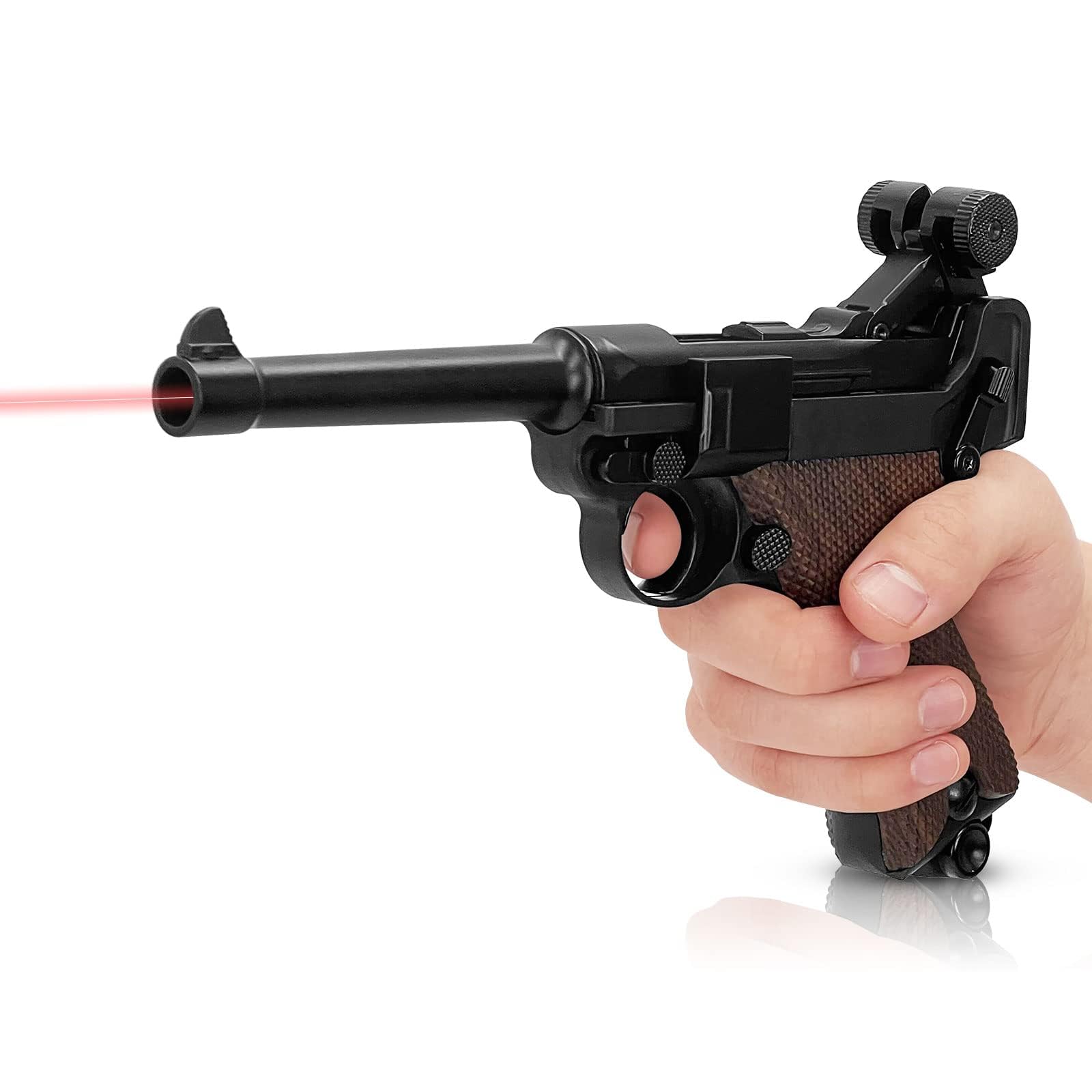 Amazon | 排莢式 トイガン モデルガン ハンドガン風 レーザー銃 ルガー