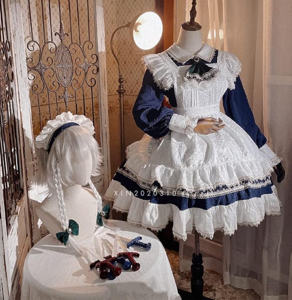 Amazon.co.jp: [XIN XIN] 十六夜咲夜 コスプレ衣装/(ウィッグ 靴別売り