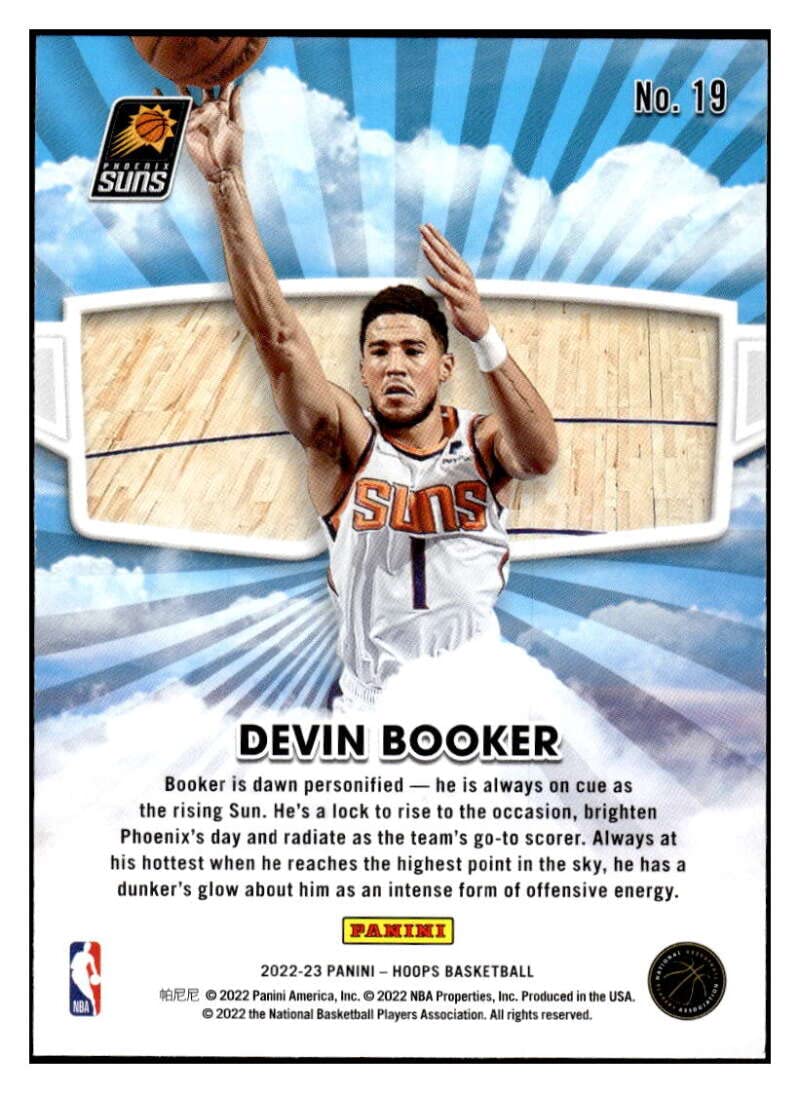 Amazon.com: DEVIN BOOKER 2022-23 Panini NBA Hoops Skyview #19 NM+-