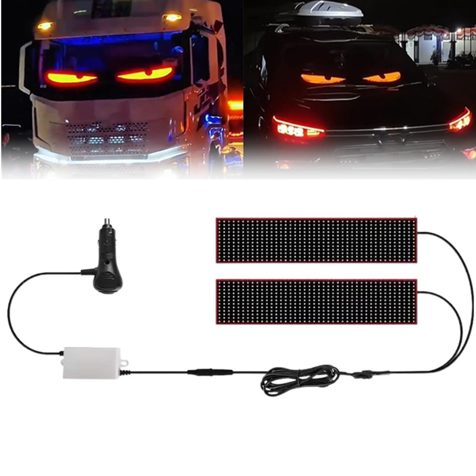 Amazon.co.jp: トラック用デビルアイライト、車の窓用大型ダイナミック