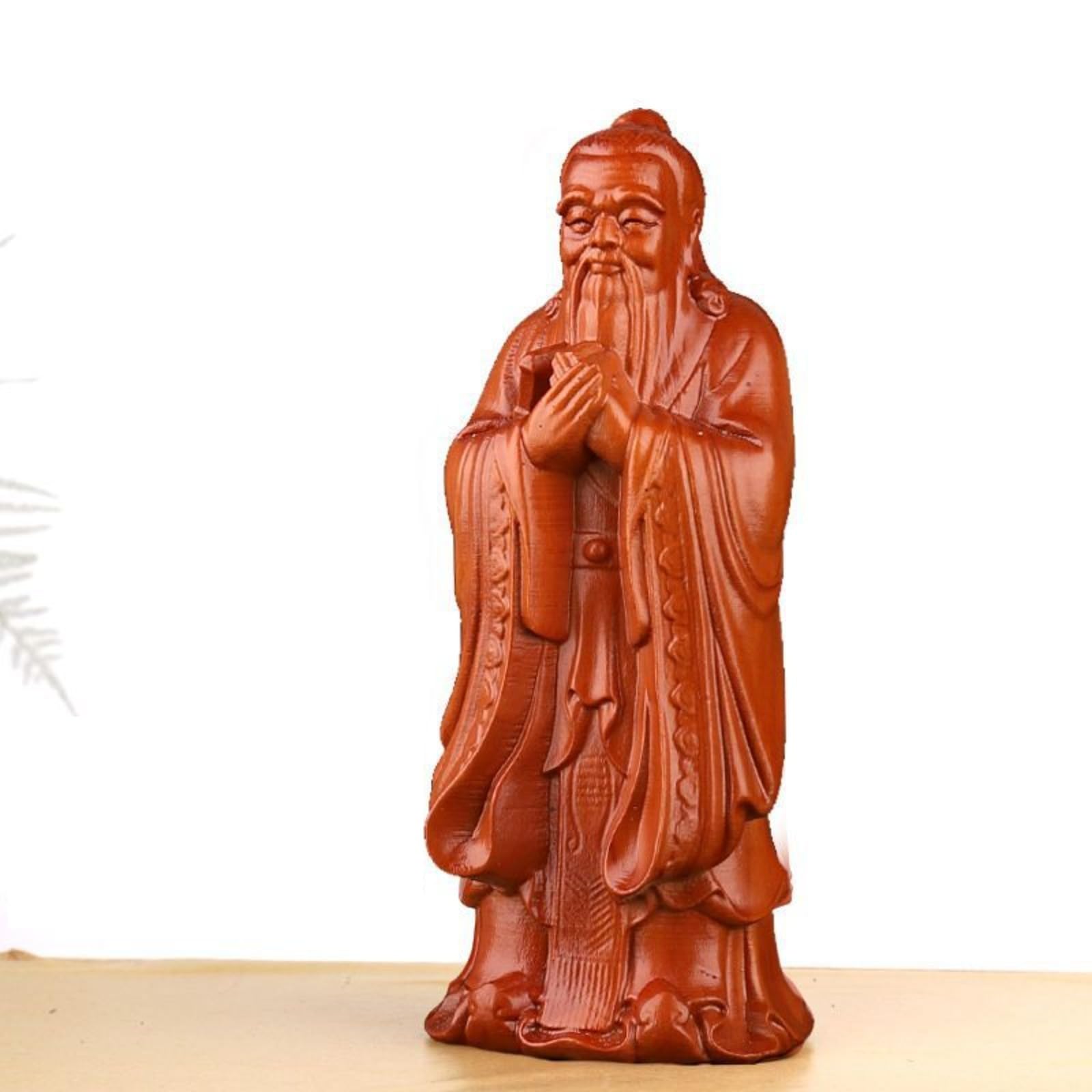 Amazon.co.jp: 孔子像孔聖人至聖先師彫刻置物手作り彫刻置物高級天然