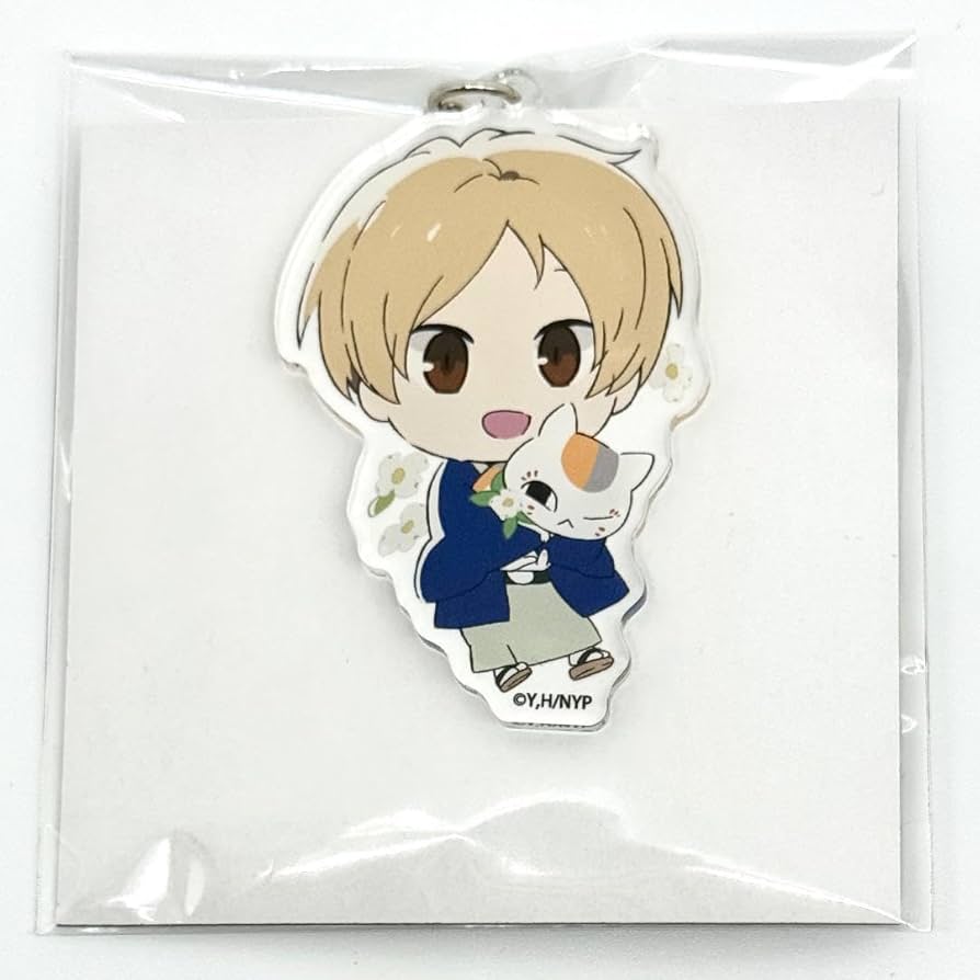 Amazon.co.jp: 夏目友人帳 アクリルキーホルダー 夏目貴志 ニャンコ