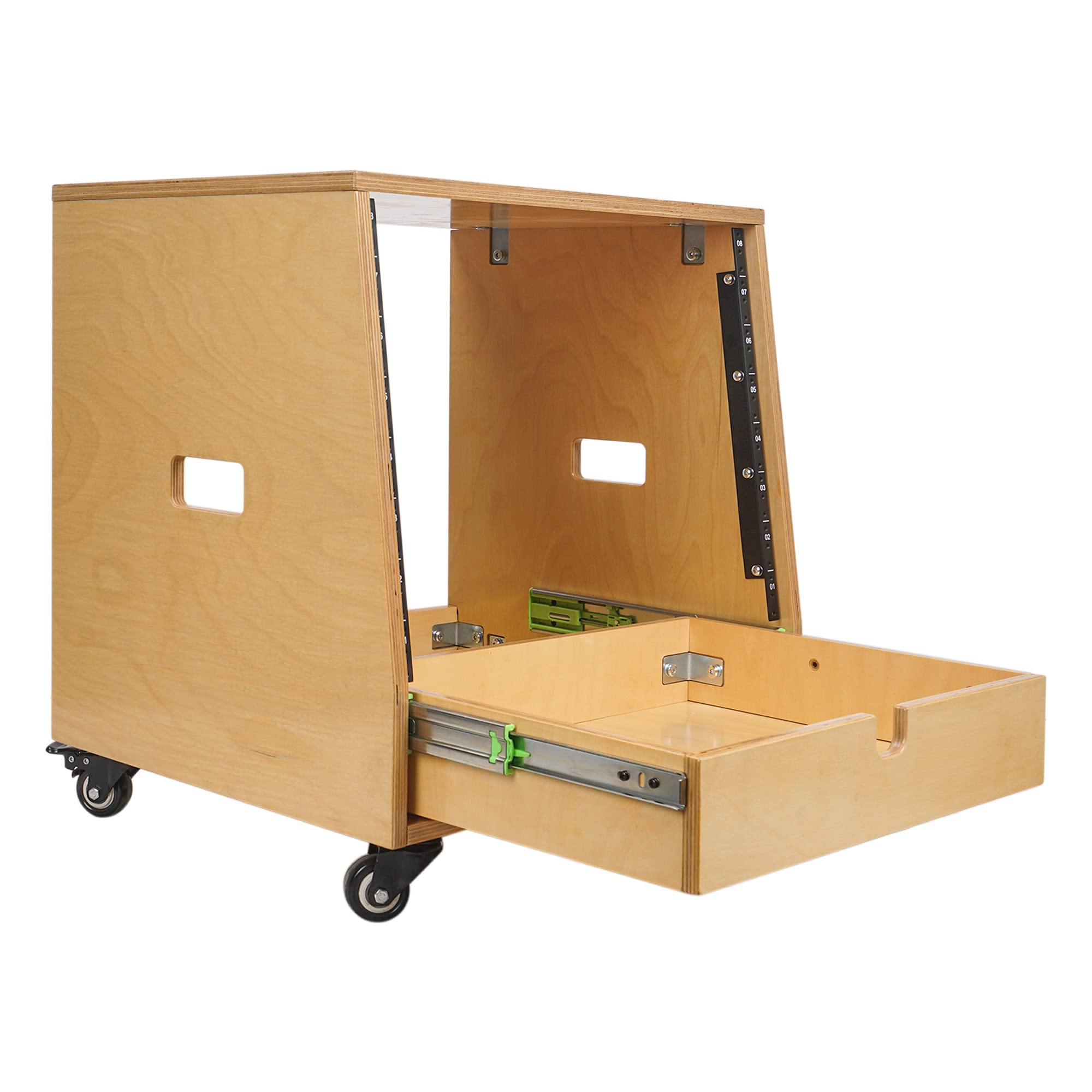 Amazon.co.jp: Sound Town 8U DIY 斜めのスタジオラック 8Uラック