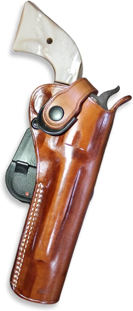 Amazon.co.jp: レザーパドルOWBホルスターリボルバーコルト新しい