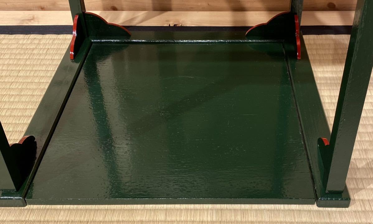 Amazon.co.jp: 茶道具『糸巻棚碌々斎好写組立式』紙箱入表千家11代茶棚