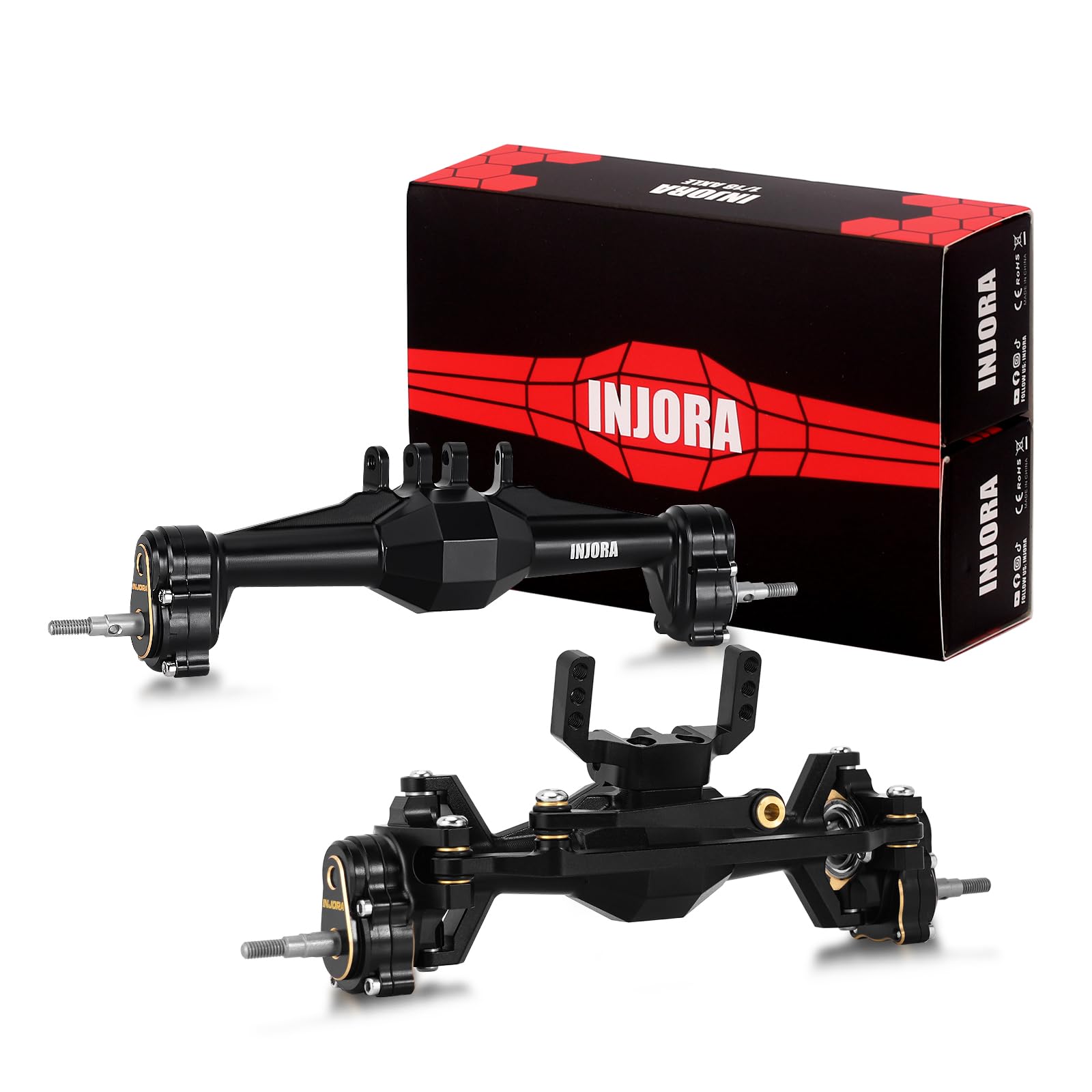 Amazon.com: INJORA +5mm Diamond Portal Axles with Brass Steering