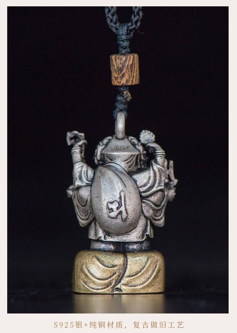 Amazon｜三面大黒天ペンダント S925 純銀製 【守り本尊】開運招福 必勝