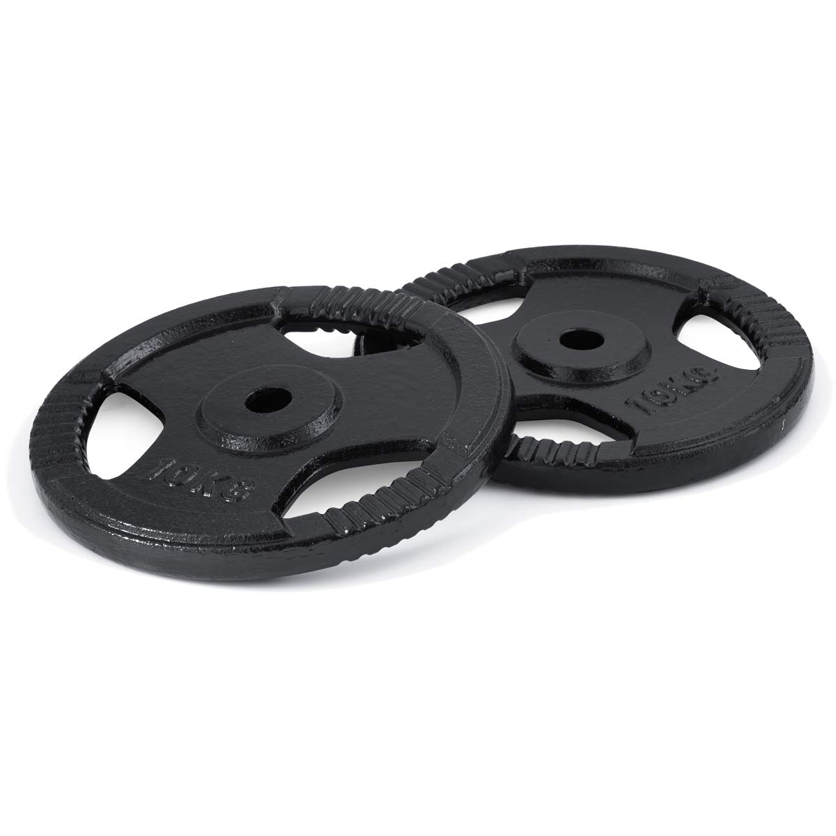 Amazon | FIELDOOR 10kg ダンベル バーベル 穴開きプレート 2枚セット