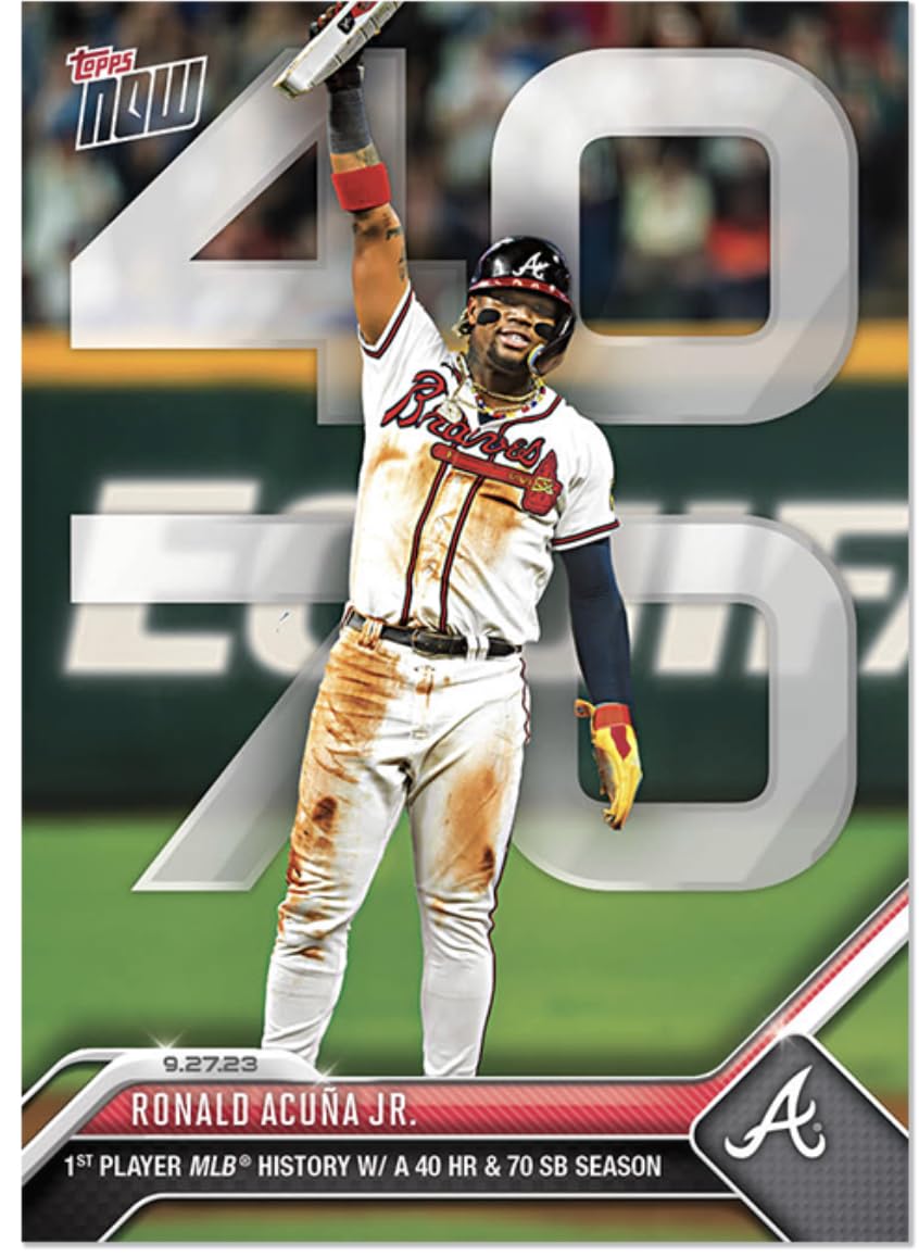 Amazon.com: 2023 Topps Now Ronald Acuna Jr. #927-1st Player in MLB