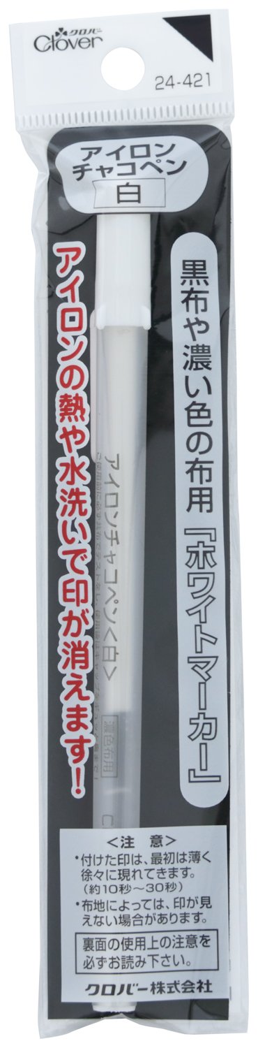 Amazon | クロバー(Clover) アイロンチャコペン 40×185×11mm 白 24-421