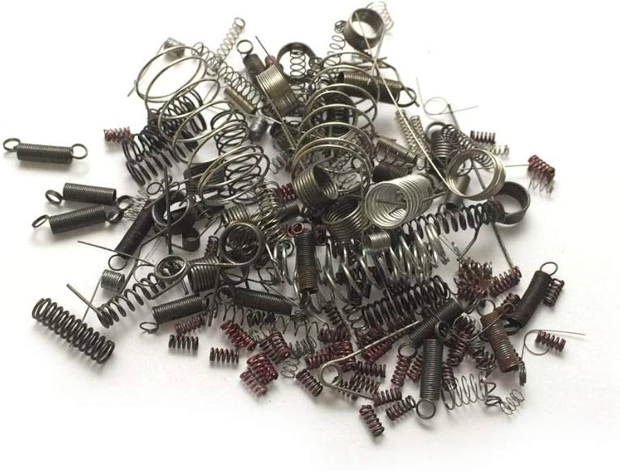 Amazon | カセットデッキ修理パーツ 小バネ/スプリング セット 約150個