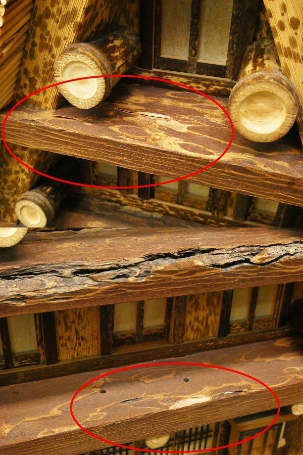 Amazon.co.jp: 大型木製茅葺屋根古民家照明付きオブジェ高さ約65cm置物