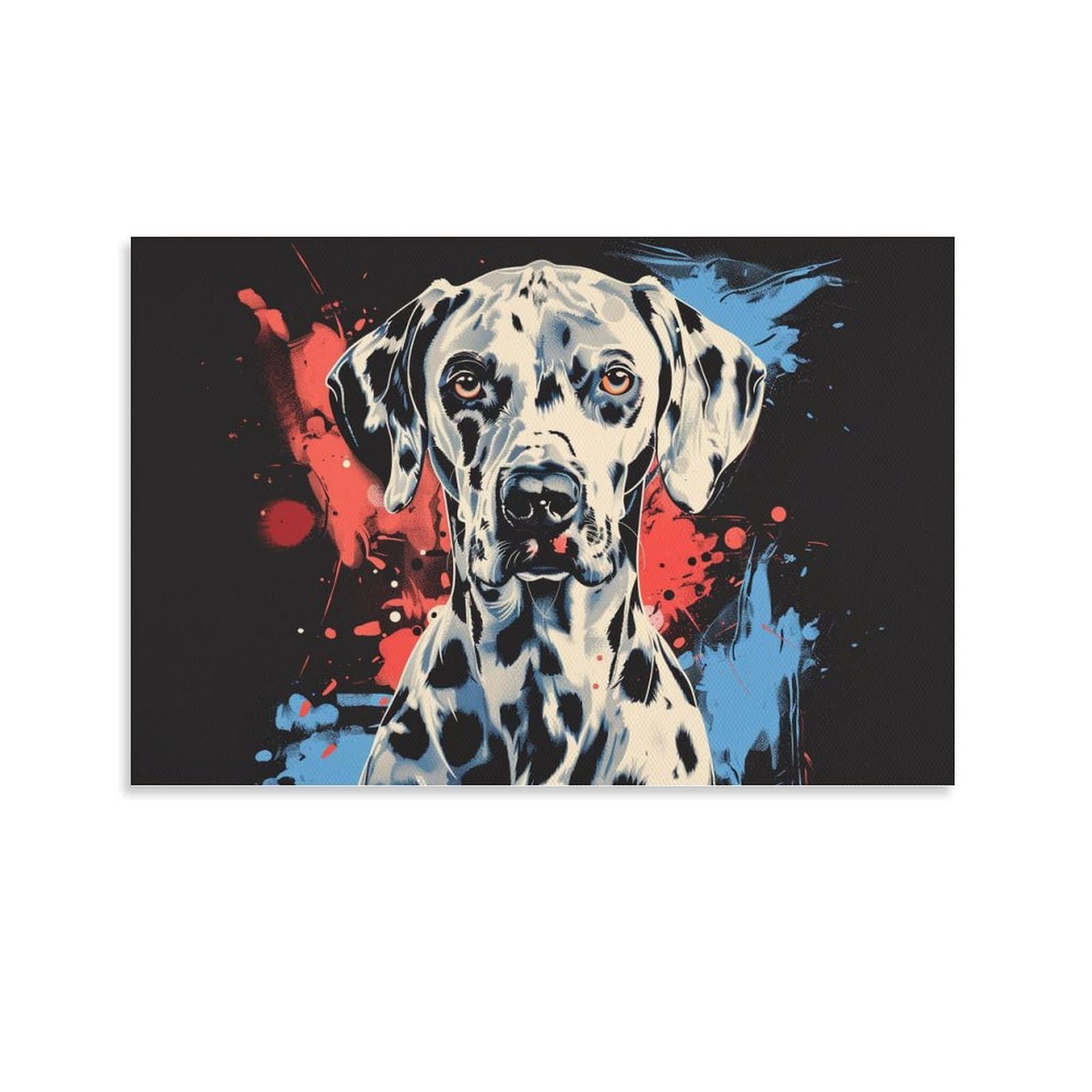 Amazon.co.jp: 絵画 ダルメシアン犬の絵 アートパネル ポスター