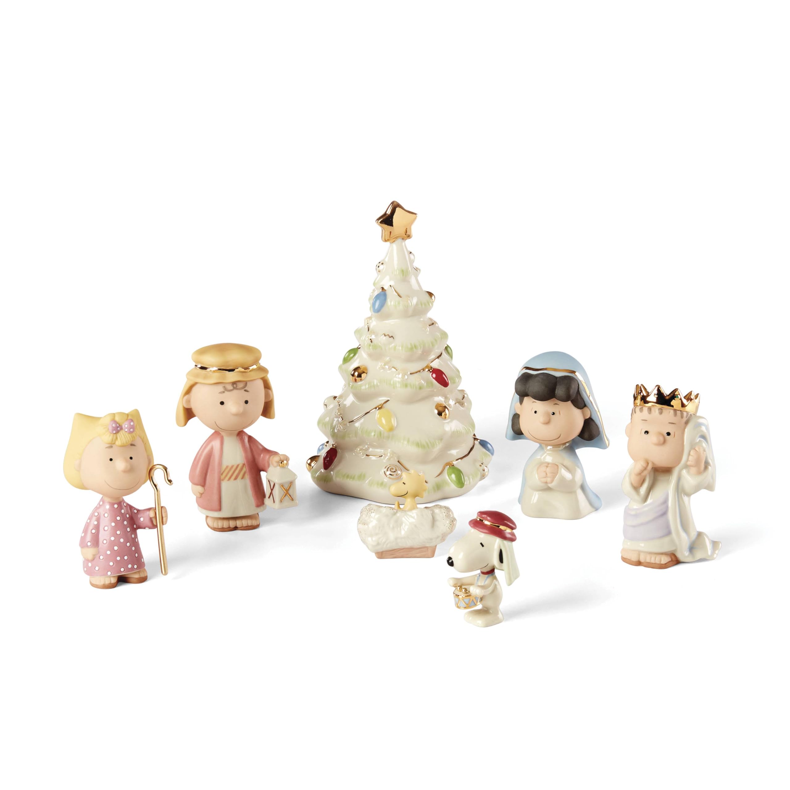 Amazon.co.jp: LENOX PEANUTS SNOOPY THE CHRISTMAS PAGEANT SET by