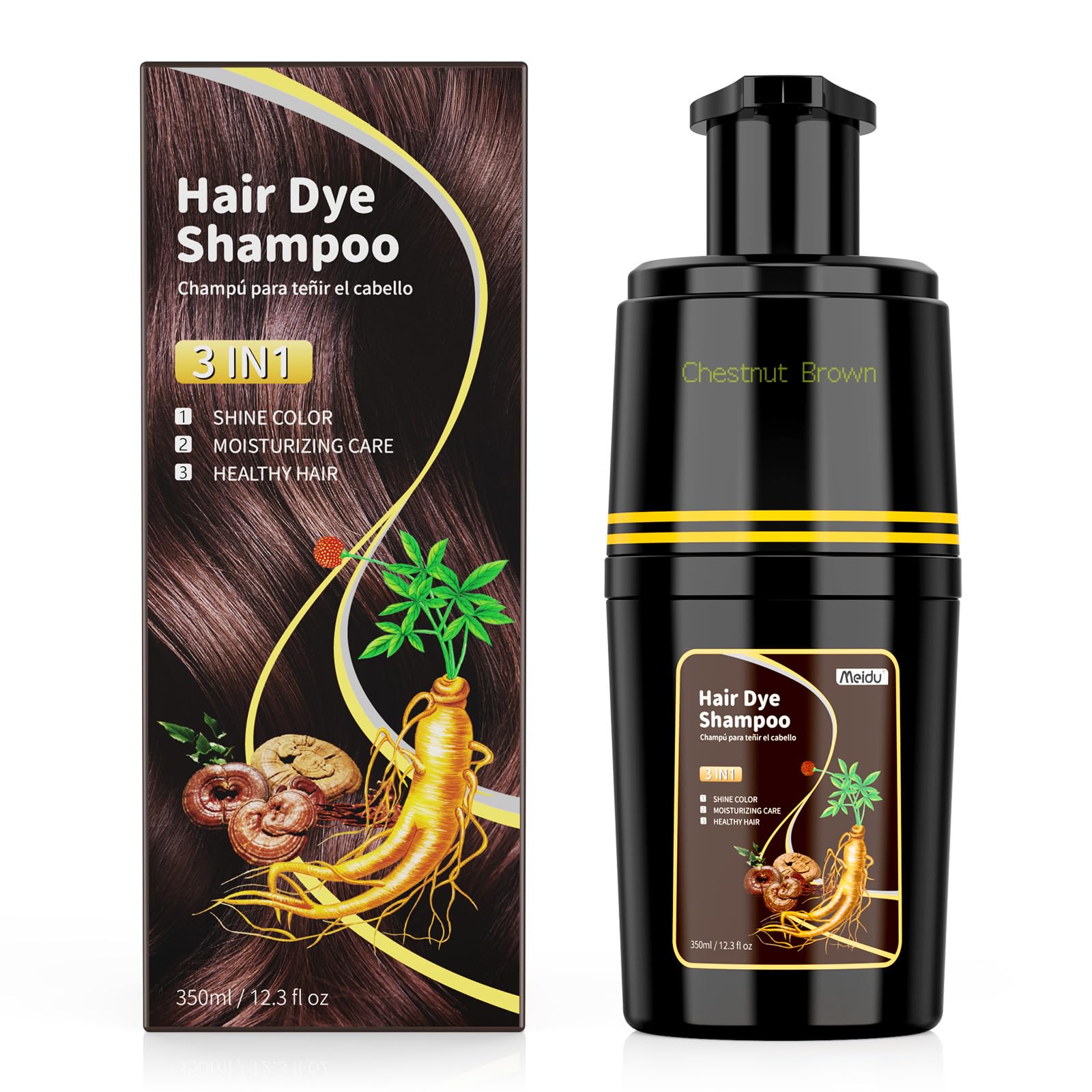 Amazon.com : KAISASA Hair Dye Shampoo 3 in 1, Hair Color Shampoo