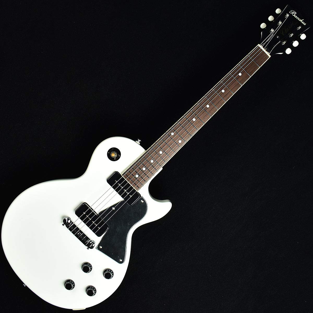 Amazon | Bacchus BLS-JR White S/N：C31101 レスポールスペシャル