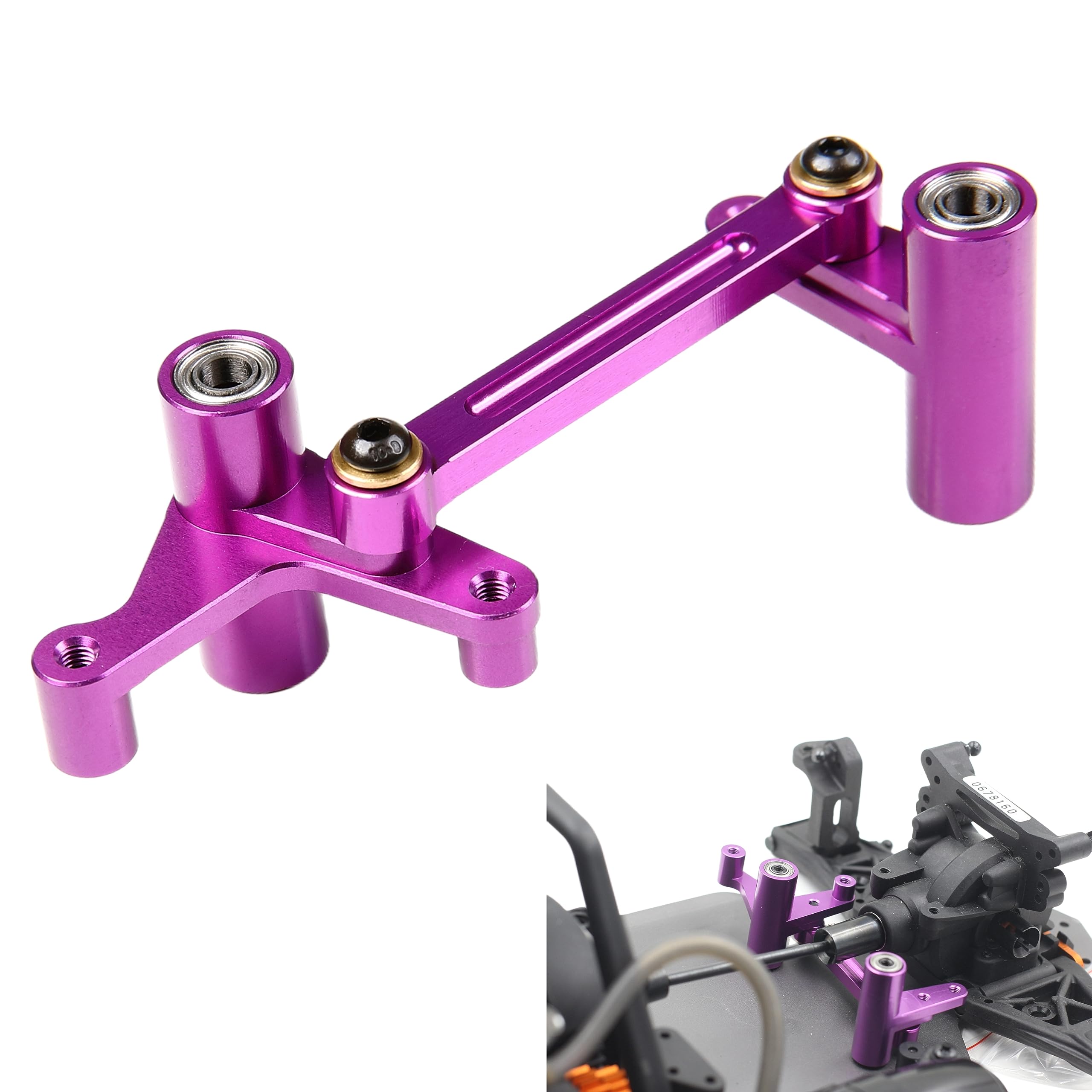 Amazon.com: GTBRacing CNC Aluminum Steering Combination for 1/10
