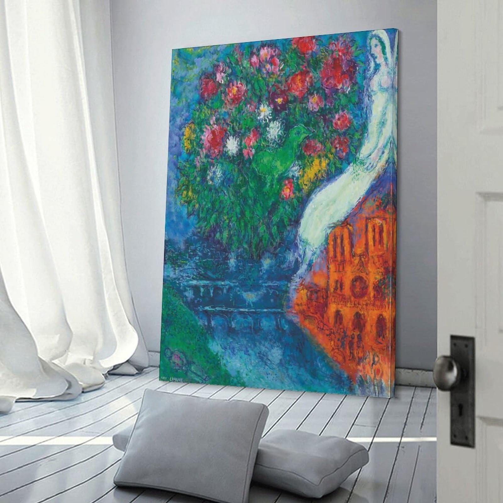 Amazon.com: WANSHI Marc Chagall La Mariee De Notre-Dame Large