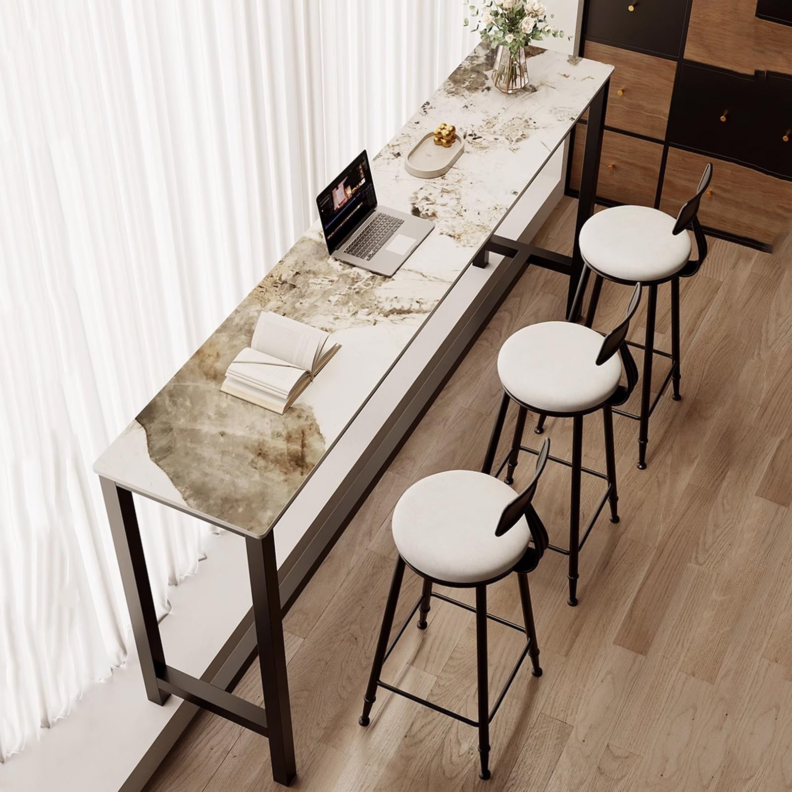 Amazon｜カウンターテーブル 大理石 バーカウンター 台所 カウンター