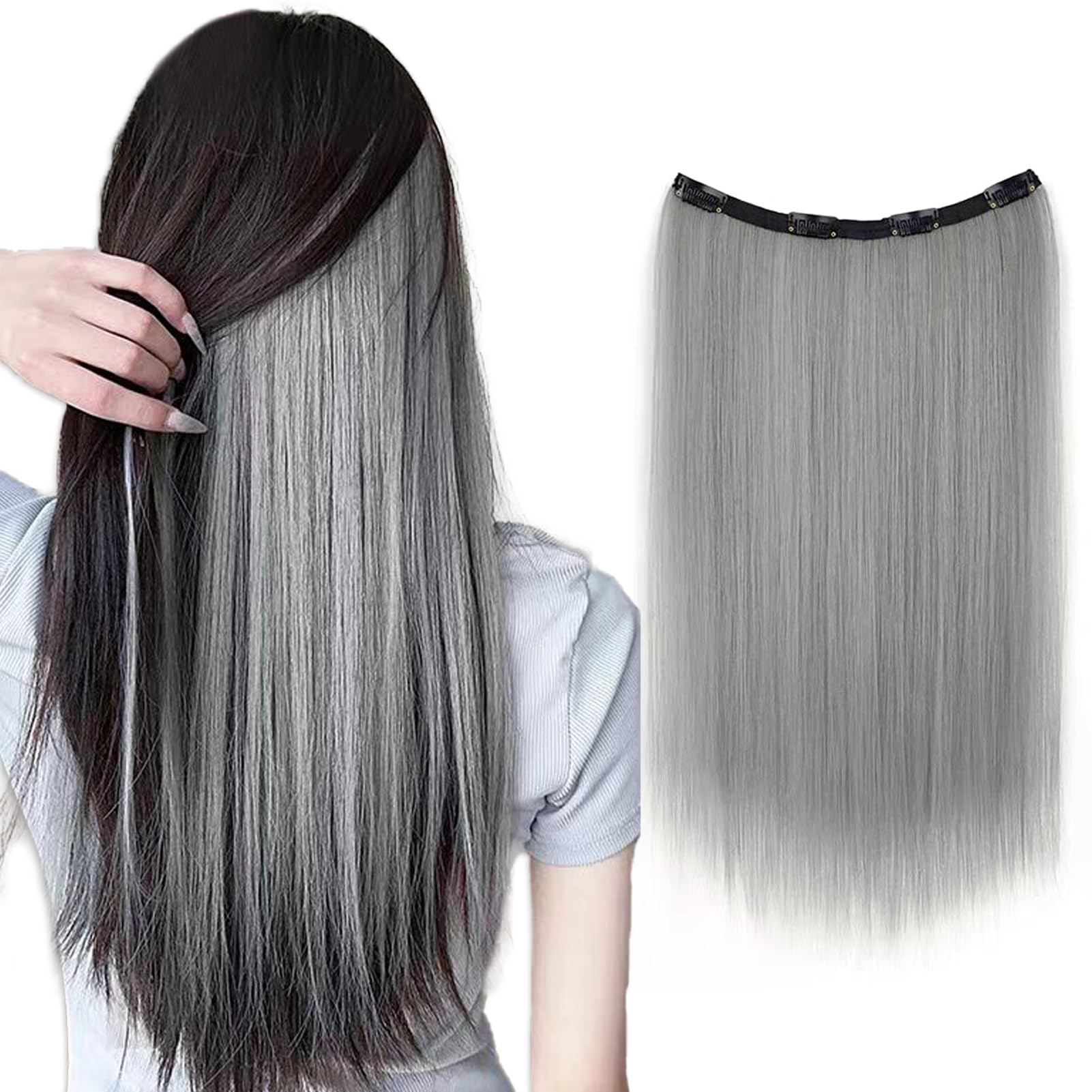 Amazon.co.jp: Fuyunohi エクステ ワンタッチ カラーエクステ つけ毛