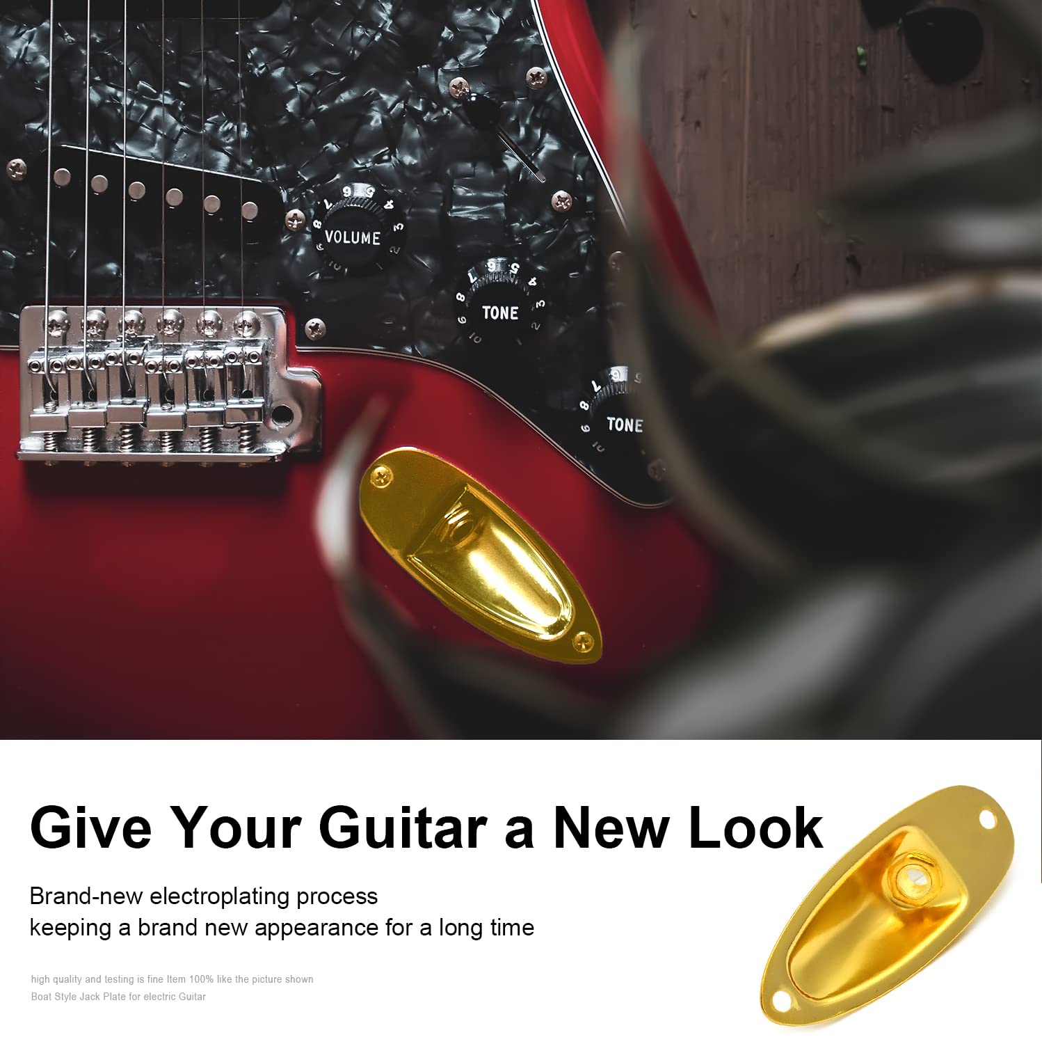 Amazon | MAXCHEER ギター入力ジャックソケットプレート出力ロード