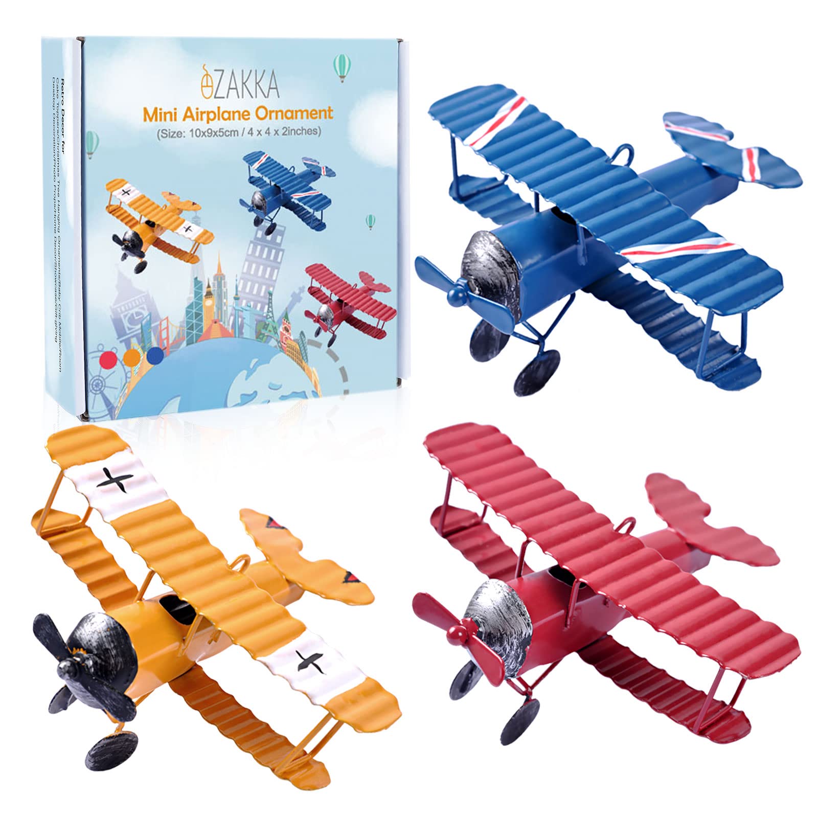 Amazon.com: eZAKKA Vintage Airplane Decor Mini Small Model Plane
