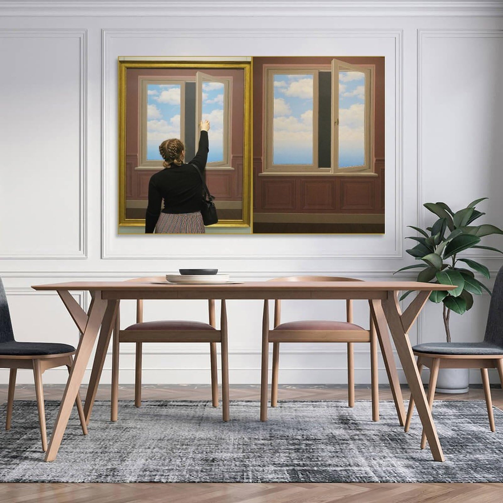 Amazon.com: La Lunette D'approche 1963 por Rene Magritte Prints