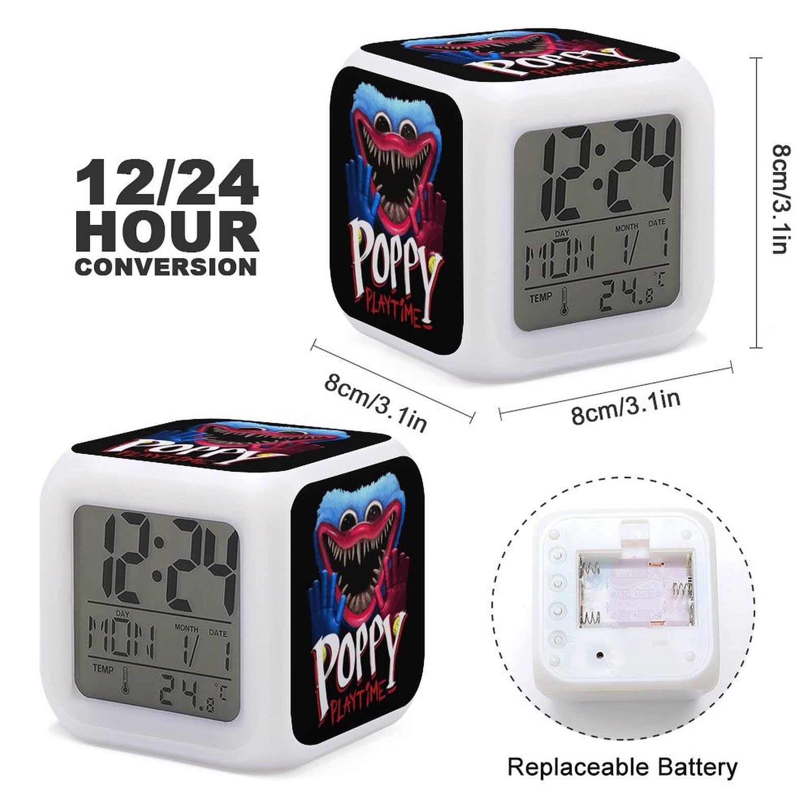 Amazon.co.jp: 目覚まし時計 ポピー プレイタイム ハギーワギー