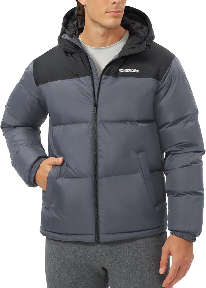 Pioneer Camp Men's Down Jacket 700 Fill Winter Insulated Puffer