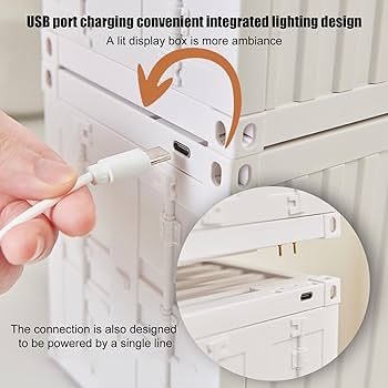 Amazon.co.jp: Gxcbgher 積み重ね可能なディスプレイケース、クリア