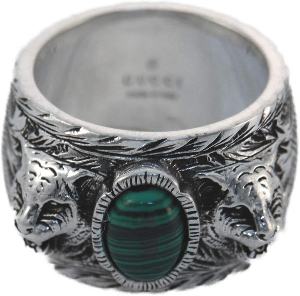 美品】GUCCI グッチ キャットヘッド マラカイト リング 19号 GUCCI