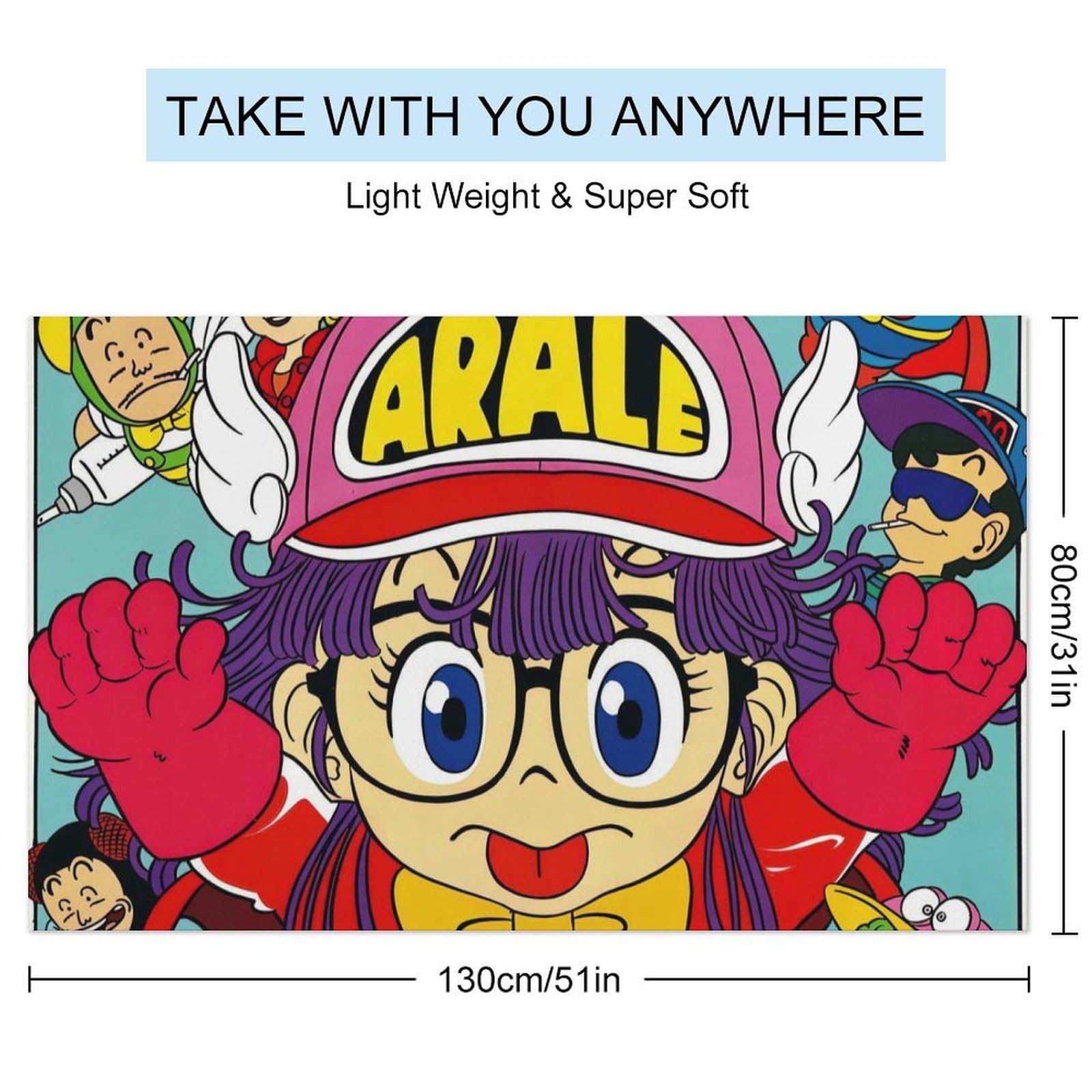 Amazon｜Dr.スランプ アラレちゃんバスタオル 超吸収性フェイスタオル