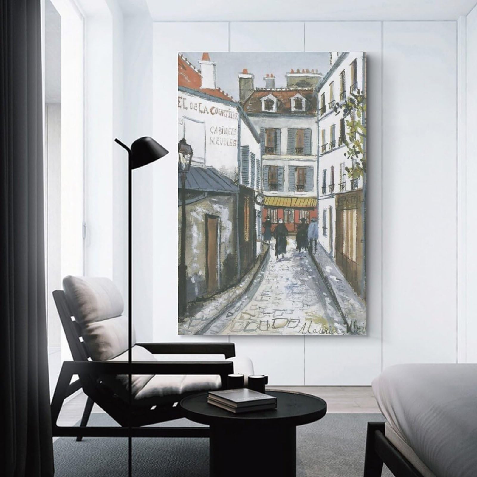 Amazon.co.jp: Maurice Utrilloモーリス・ユトリロ画家の作品（街角1