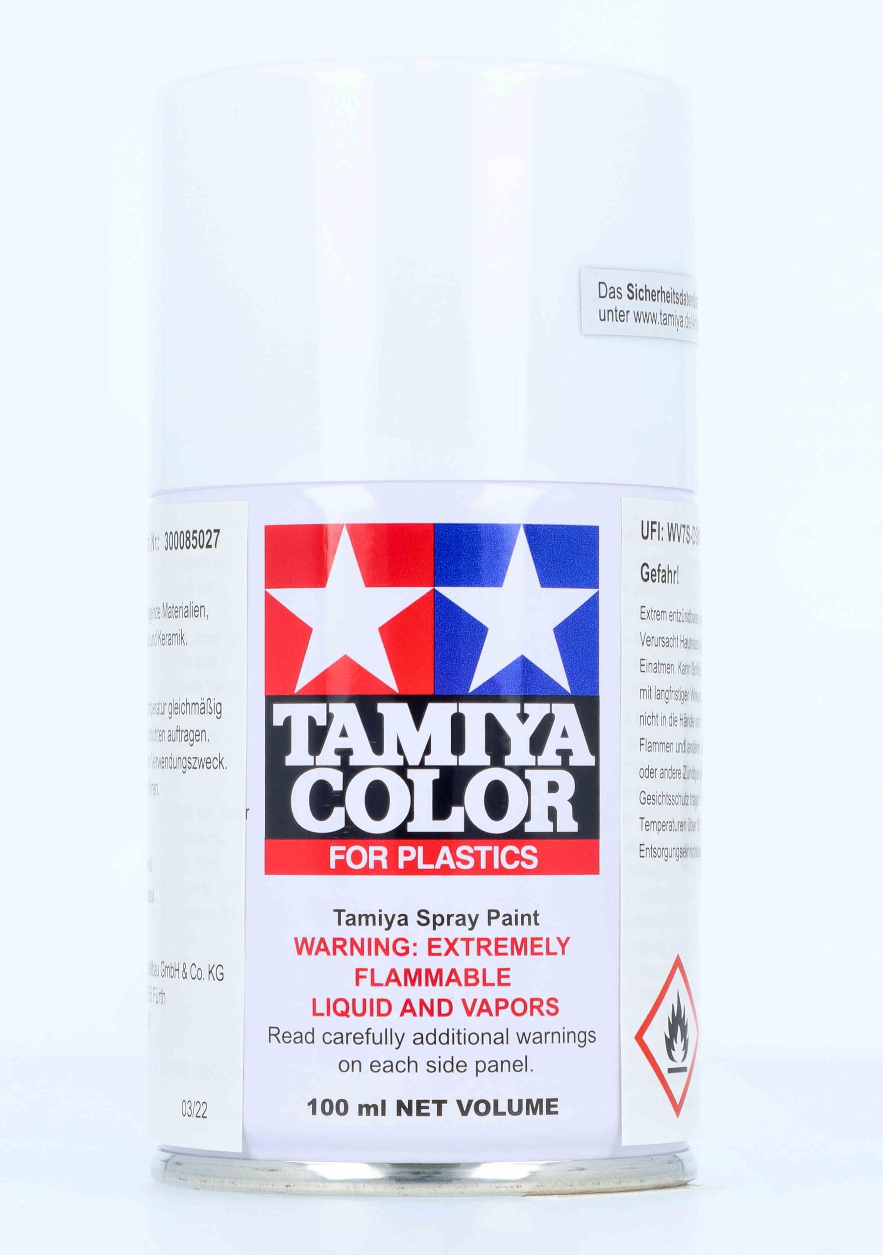 Amazon.com: Tamiya Spray Lacquer TS-27 Matte White - 100ml Spray