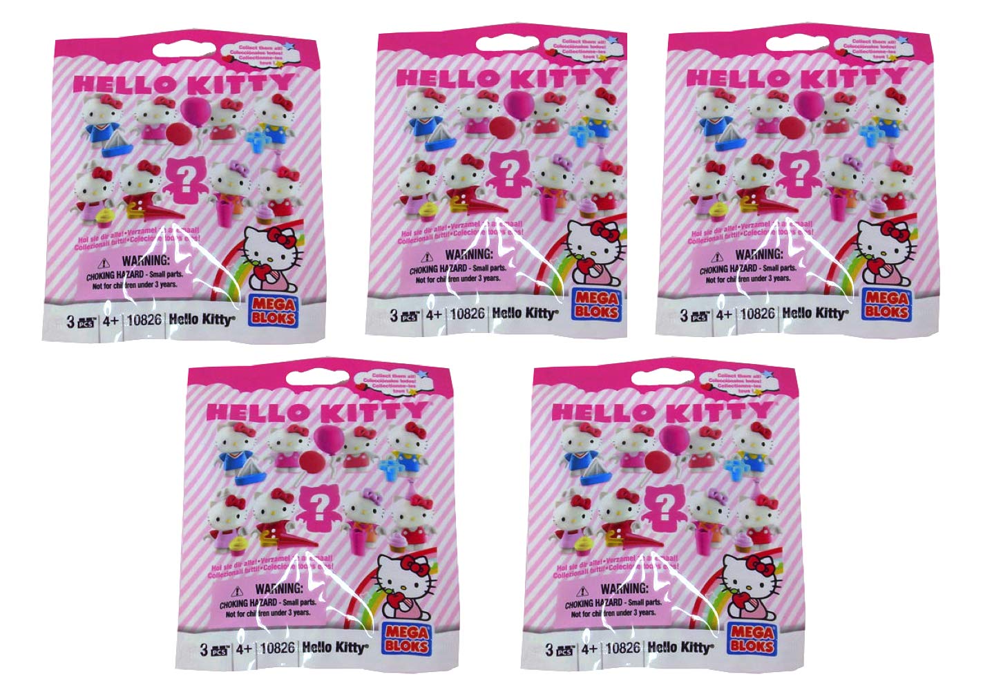 Amazon.co.jp: ハローキティ メガブロック 5個セット シリーズ1 ミニ