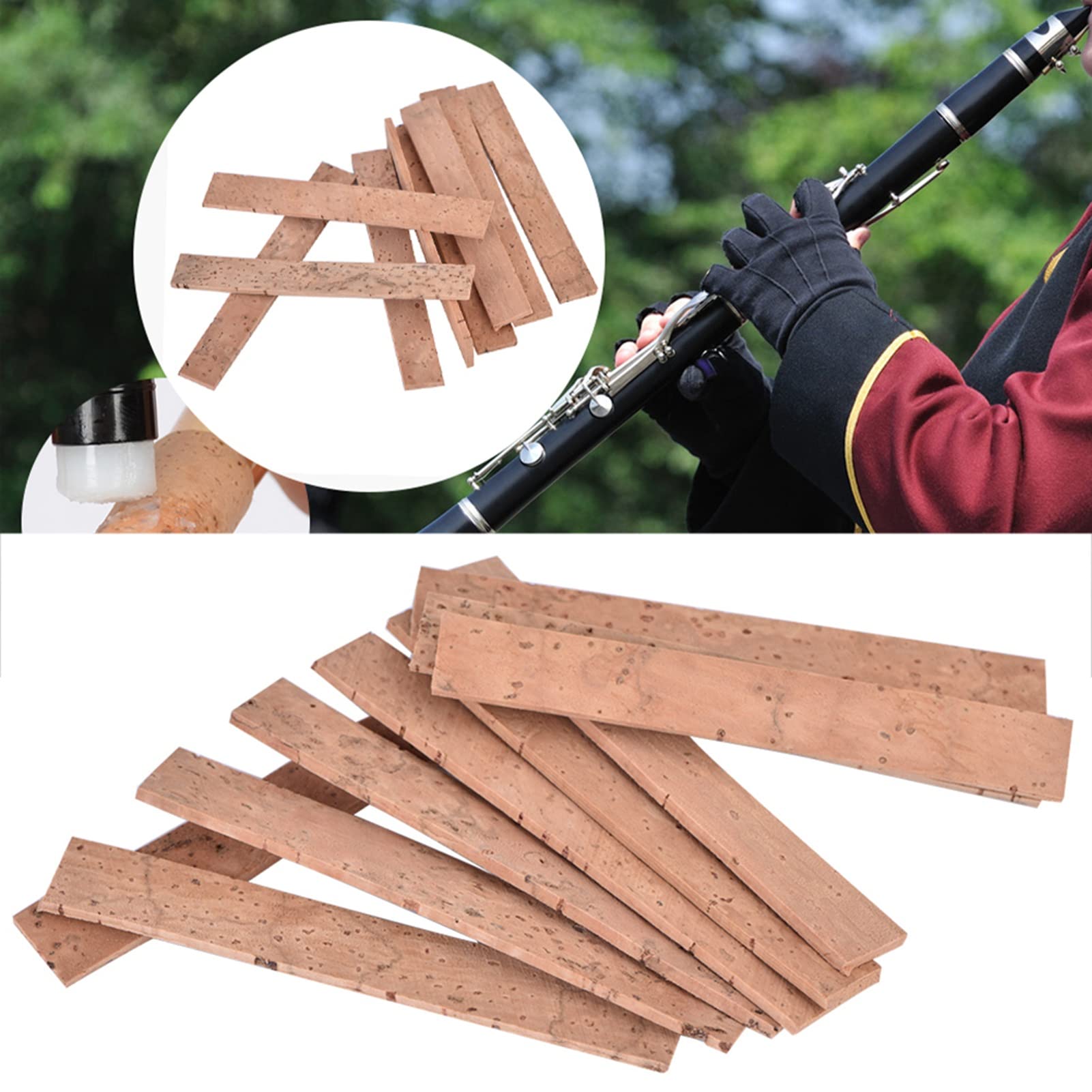 Amazon | 10個クラリネットネックジョイントコルク、クラリネット楽器