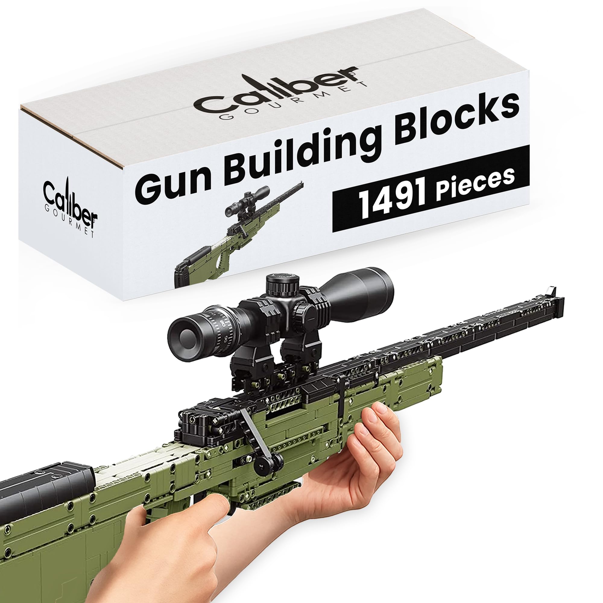 Amazon.com: CampCo Sniper Rifle Gun Building Blocks Blaster Kit