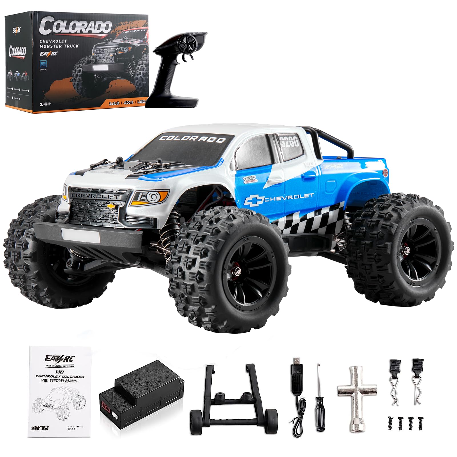 Amazon.co.jp: EAZYRC 1/18 RCトラック コロラド ラジコンカー