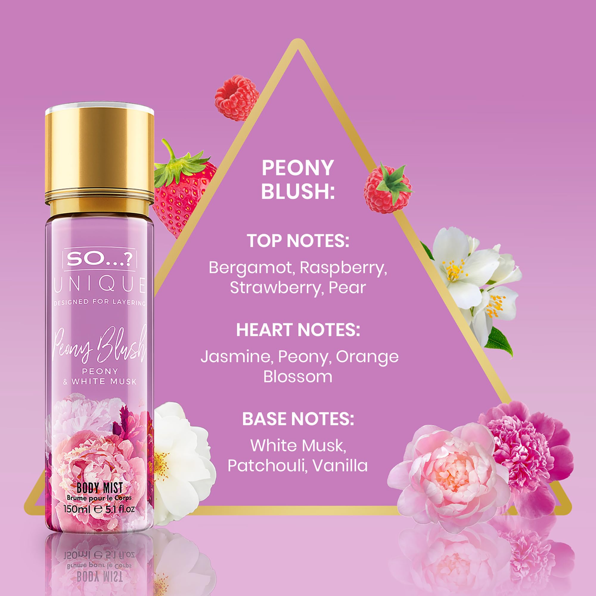 Amazon.com : Unique Body Mist - Peony Blush by So…? for Women