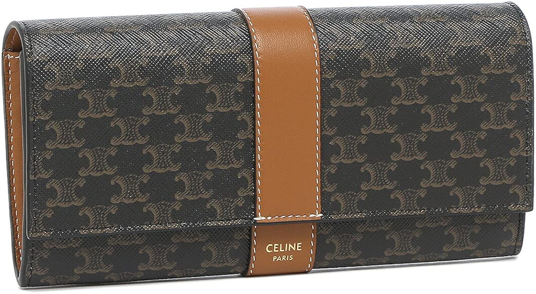 Amazon | [セリーヌ] 長財布 トリオンフ ブラウン レディース