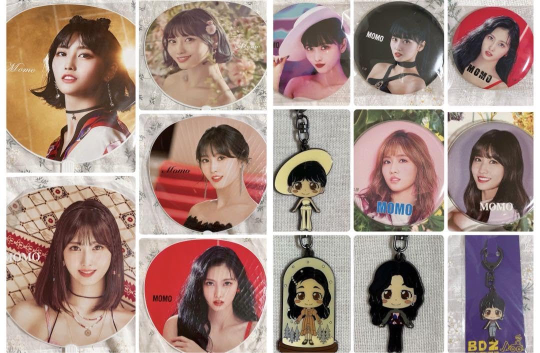 Amazon.co.jp: ? TWICE モモ one more time うちわ ライブグッズ 団扇