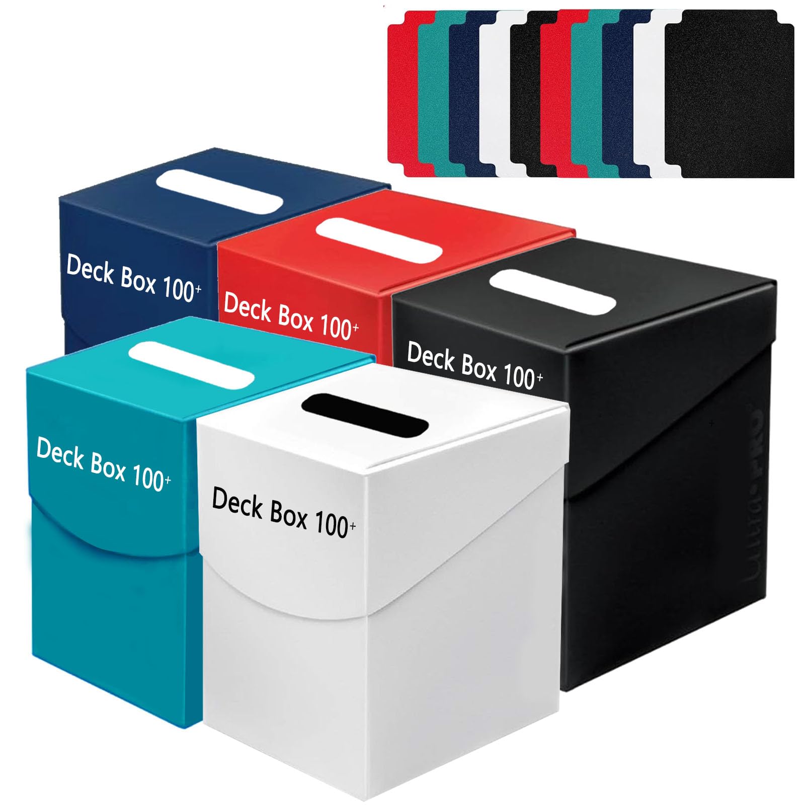 Amazon.co.jp: Yoimize 5色セットデッキケース10枚仕切り板付き トレカ